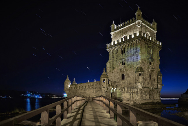 Обои картинки фото torre de belem lisboa, города, лиссабон , португалия, простор