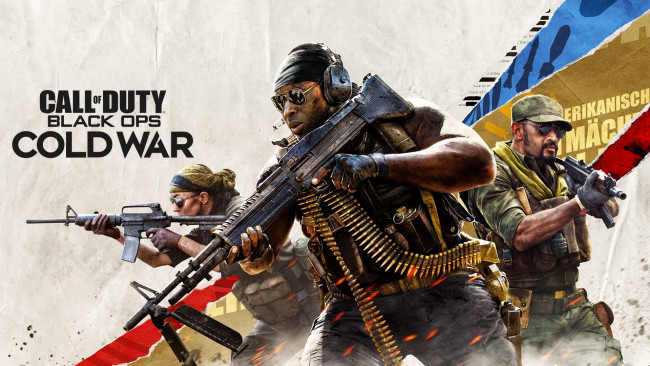 Обои картинки фото видео игры, call of duty,  black ops cold war, солдаты, оружие, очки