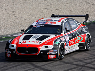 Картинка спорт автоспорт гонка superstars quattroporte maserati трасса скорость 2011