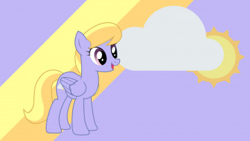 обоя мультфильмы, my little pony, пони, облако