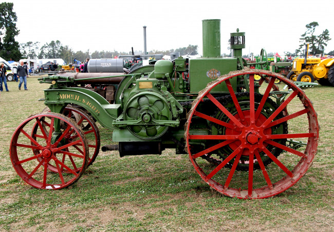 Обои картинки фото i h mogal 8-16 1916, техника, тракторы, трактор, колёсный, паровой