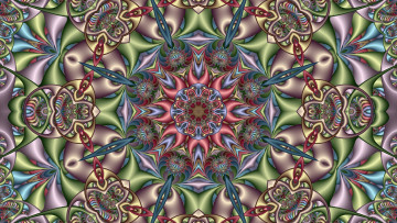 Картинка 3д+графика фракталы+ fractal фон узор цвета