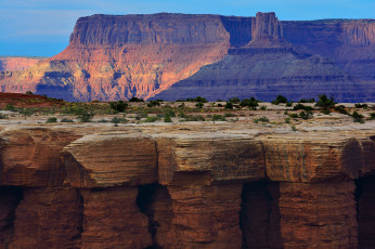 Картинка природа горы каньон плато скалы небо