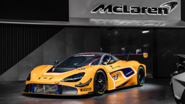 Картинка 2019+mclaren+720s+gt3 автомобили mclaren 2019 720s gt3 желтый макларен спорткар