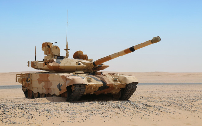 Обои картинки фото т-90мс, техника, военная техника, оружие, россии, пустыня, песочный, камуфляж, т90, танки, вс