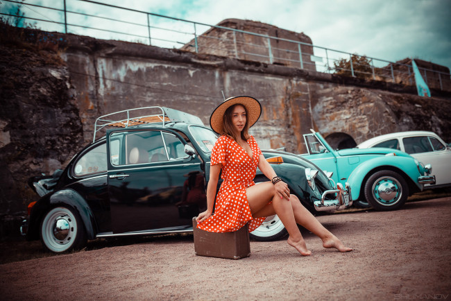 Обои картинки фото автомобили, -авто с девушками, даша, bugfest, 2019