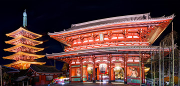 Картинка sensoji+temple+-+tokyo +japan города токио+ Япония токио асакусадэра храм сэнсо-дзи japan tokyo пагода asakusa kannon temple sensoji