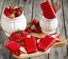 Картинка еда мороженое +десерты клубника десерт ягоды