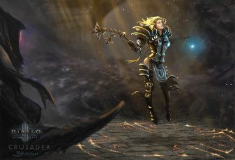 Картинка видео+игры diablo+iii +reaper+of+souls оружие reaper of souls магия девушка свет