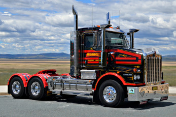 Картинка автомобили kenworth грузовик тяжелый тягач седельный