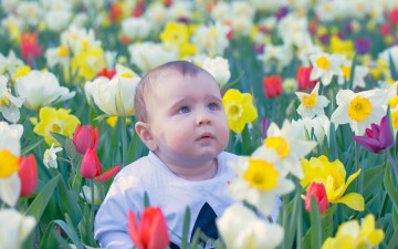 Картинка разное дети ребенок цветы