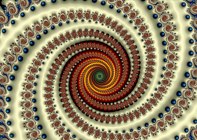 Обои картинки фото 3д графика, фракталы , fractal, спираль, орнамент