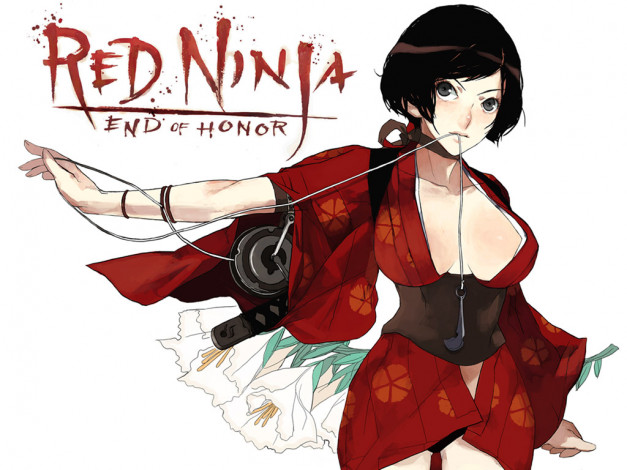 Обои картинки фото red, ninja, end, of, honor, видео, игры