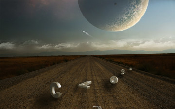 Картинка 3д графика atmosphere mood атмосфера настроения дорога планеты