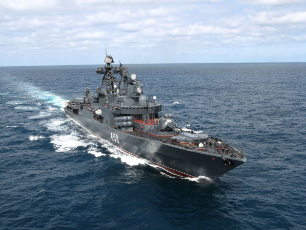 Обои картинки фото корабли, крейсеры, линкоры, эсминцы, бпк адмирал чабаненко, проект 1155-1