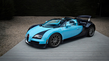 Картинка автомобили bugatti синий vitesse grand sport 16-4 veyron
