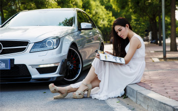 Картинка автомобили авто+с+девушками азиаткеа девушка автомобиль