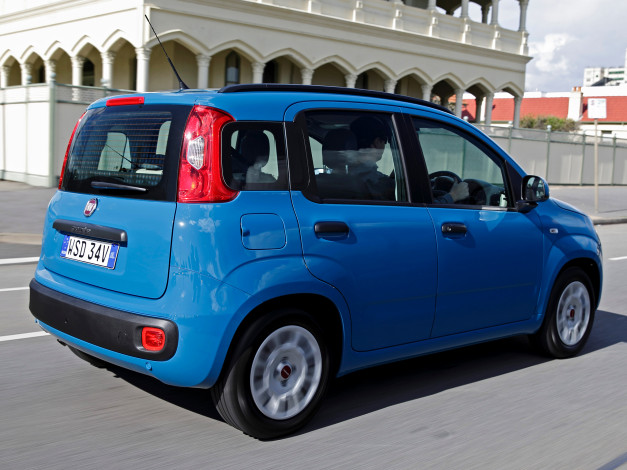 Обои картинки фото автомобили, fiat, синий, 2013г, 319, au-spec, panda
