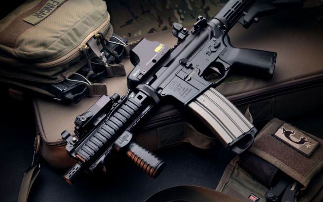 Обои картинки фото оружие, винтовки с прицеломприцелы, m4, прицел, винтовка
