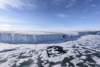 Картинка природа айсберги+и+ледники небо море льдины снег земля франца-иосифа