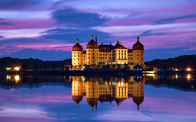 Обои картинки фото города, замок морицбург , германия, castle, moritzburg