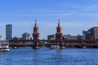 Картинка берлин германия города берлин+ germany deutschland мост река