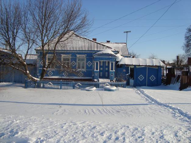 Обои картинки фото города, - здания,  дома, зима, домик