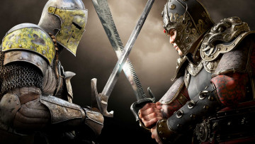 обоя видео игры, for honor, доспехи, броня, мечи, рыцари