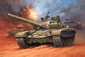 Картинка рисованные армия т-72 танк enzo maio