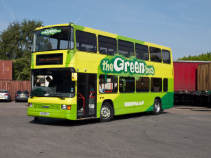 Картинка daf+de02optare+spectra+the+green+bus+204 автомобили автобусы общественный транспорт автобус