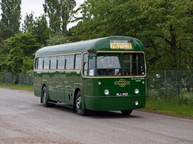 Обои картинки фото 1952 aec regal lvmetro cammell london transport rf315, автомобили, автобусы, общественный, транспорт, автобус