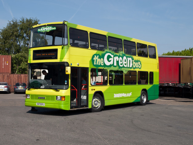 Обои картинки фото daf de02optare spectra the green bus 204, автомобили, автобусы, общественный, транспорт, автобус
