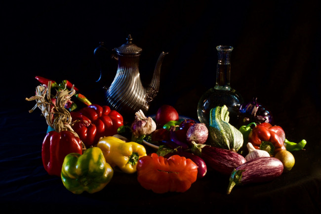 Обои картинки фото еда, овощи, натюрморт, фон