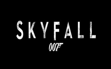 обоя кино фильмы, 007,  skyfall, буквы, надпись