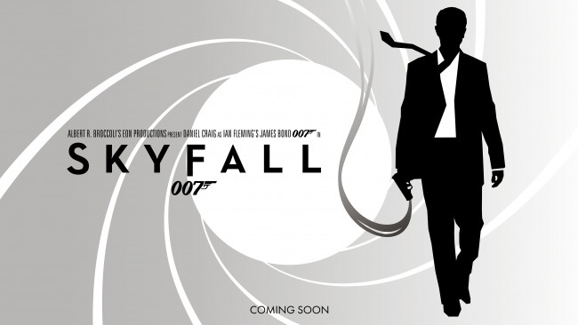 Обои картинки фото кино фильмы, 007,  skyfall, силуэт, джеймс, бонд