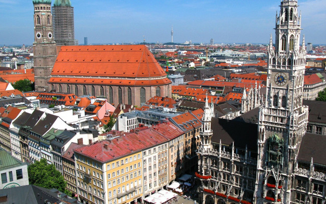 Обои картинки фото мюнхен, германия, города, панорамы
