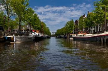Картинка amsterdam the netherlands корабли порты причалы нидерланды амстердам