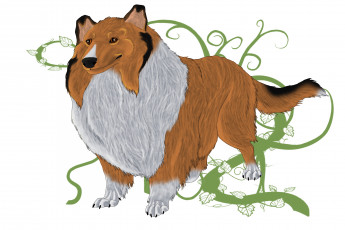 Картинка рисованные животные собаки собака