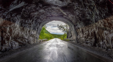 Картинка природа дороги road tunnel from sulithjelma