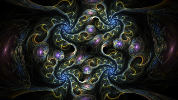 Картинка 3д+графика фракталы+ fractal узор цвета фон