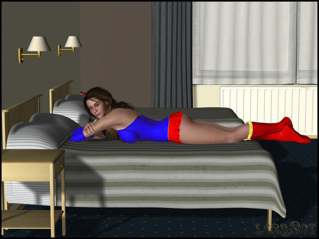 Обои картинки фото lordsnot, 3д графика, фантазия , fantasy, девушка, взгляд, фон, кровать