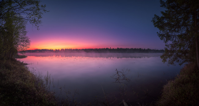 Обои картинки фото природа, восходы, закаты, озеро, закат