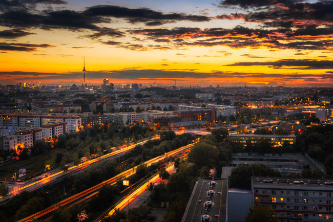 Обои картинки фото berlin, города, берлин , германия, панорама