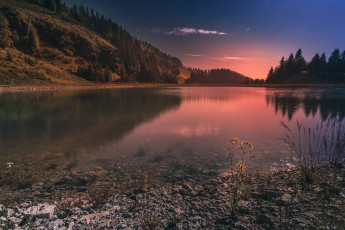 Картинка природа реки озера пейзаж закат горы озеро