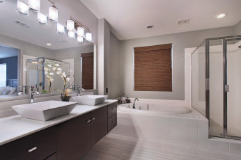 Картинка интерьер ванная+и+туалетная+комнаты ванная цветы дизайн стиль