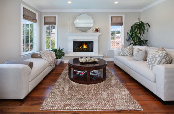 Картинка интерьер гостиная мебель камин colors style furniture fireplace living room цветы стиль