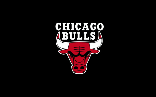 Обои картинки фото спорт, эмблемы клубов, рога, фон, бык, chicago, bulls