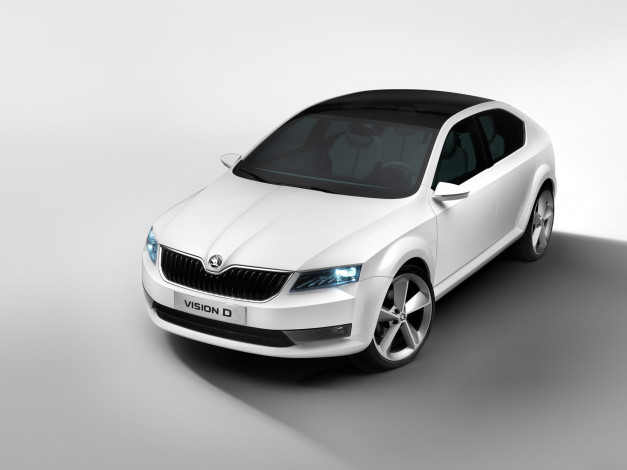 Обои картинки фото skoda vision d concept 2011, автомобили, skoda, 2011, concept, d, vision