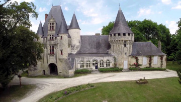 Картинка chateau+de+javarzay города замки+франции chateau de javarzay