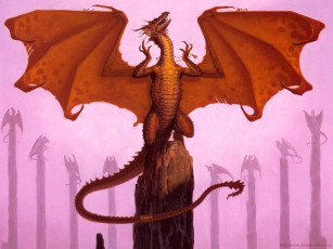 Картинка gerald brom 32 фэнтези драконы